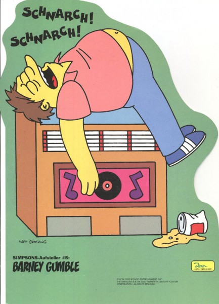 Simpsons-Aufsteller (Dino) 5 Barney Gumble