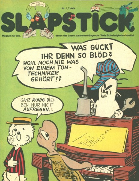 Slapstick Beilagen aus Pardon 2.Jahr (Pardon,Zeitschrift, GbÜ.) Nr. 1-15