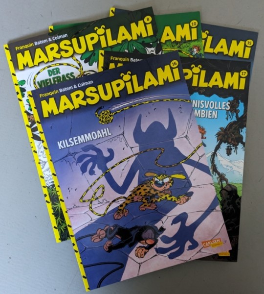 Paket 3897 5 verschiedene Marsupilami Alben (Carlsen, Br., 2015)