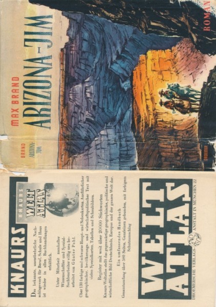 Brand, Max Leihbuch SU Arizona Jim (Droemer) nur Schutzumschlag