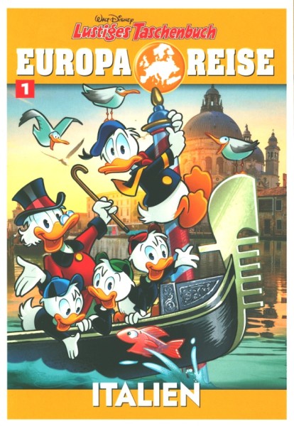 Lustiges Taschenbuch (Ehapa, Tb.) Europareise Nr. 1-4 zus. (Z1)