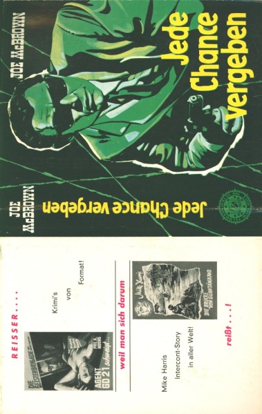 McBrown, Joe Leihbuch SU Jede Chance vergeben (Feldmann) nur Schutzumschlag