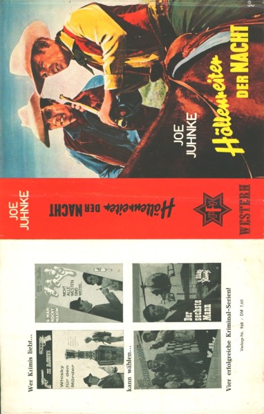 Juhnke, Joe Leihbuch SU Höllenreiter der Nacht (Feldmann) nur Schutzumschlag