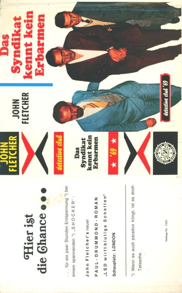 Fletcher, John Leihbuch SU Syndikat kennt kein Erbarmen (Feldmann) nur Schutzumschlag