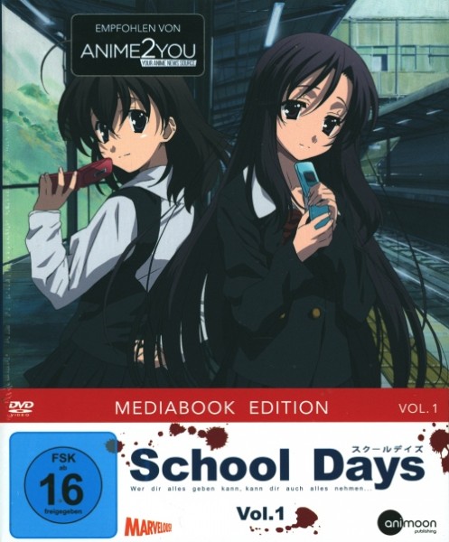 School Days Vol. 1 DVD Mediabook Edition im Schuber
