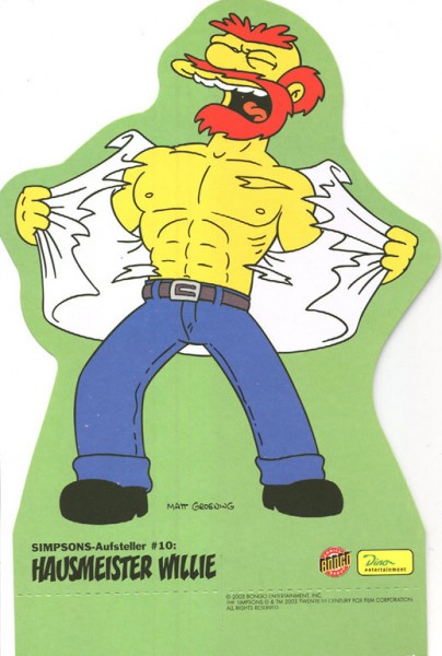 Simpsons-Aufsteller (Dino) 10 Hausmeister Willie
