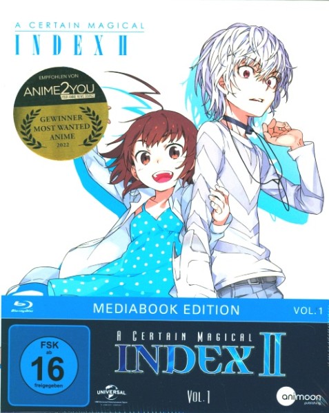 A Certain Magical Index II Vol.1 Blu-ray Mediabook Edition im Schuber