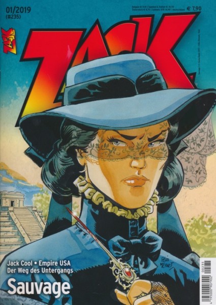Zack Magazin (Mosaik, Zeitschrift, GbÜ.) Jahrgang 2019 Nr. 1-12 kpl. (Z1)