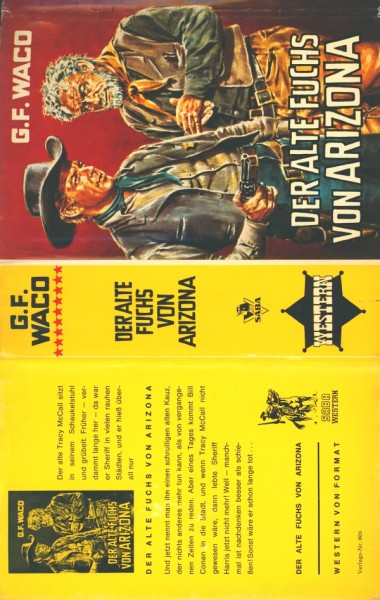 Waco, G.F. Leihbuch SU Alte Fuchs von Arizona (Saba) nur Schutzumschlag