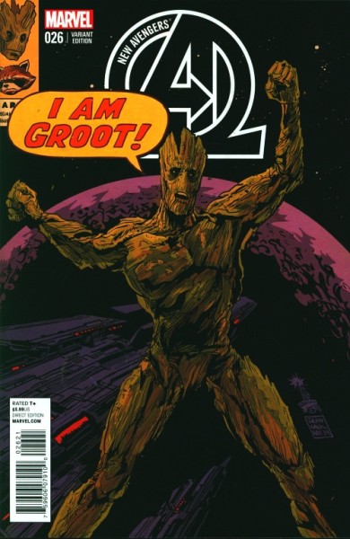 New Avengers (2013) Rocket & Groot Variant Cover 26