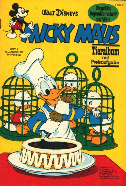 Micky Maus (Ehapa, Gb.) Jahrgang 1967 Nr. 1-52