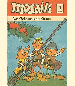 Mosaik / Abrafaxe (Junge Welt, Gb.) Jahrgang 1976+1977 Nr. 1-12, 1(13)-12 gebunden (Z3)