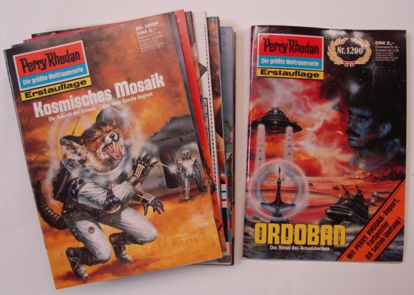 Perry Rhodan in 100er Paketen (Moewig) 1. Auflage Nr. 1200-1299 zus. (Z0-2)