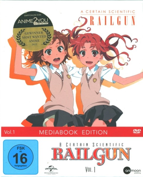 A Certain Scientific Railgun Vol.1 DVD Mediabook Edition im Schuber