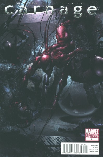 Carnage (2010) 2nd Printing Variant Cover 2