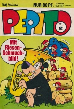 Pepito 2. Jahrgang (Gevacur, 1973, Gb.) mit Beilage Nr. 1-2, 22-26, 29-31, 36