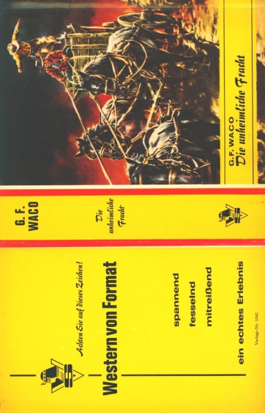 Waco, G.F. Leihbuch SU Unheimliche Fracht (Saba) nur Schutzumschlag
