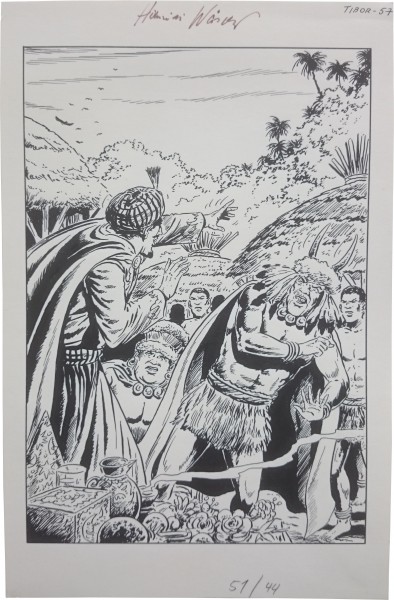 Originalzeichnung (1424) Hansrudi Wäscher - Tibor