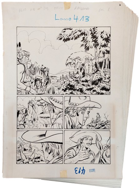 Originalzeichnung (1618) Lasso 413 27 Seiten zus. ÜF