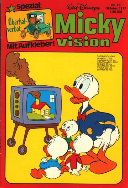 Mickyvision (Walt Disney's) (Ehapa, Gb.) Jhg. 1977 Nr. 2-12