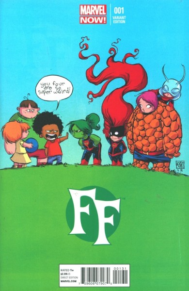 FF (2013) Skottie Young Variant Cover 1