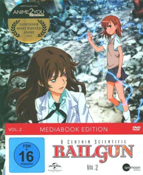 A Certain Scientific Railgun Vol.2 DVD Mediabook Edition im Schuber