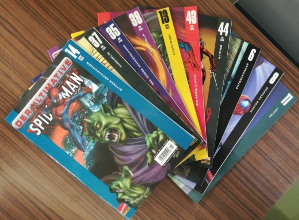 Paket 3718 10 verschiedene Ultimative Spider-Man (Panini, Gb.) (Z1-2)