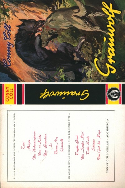 Conny Cöll Leihbuch SU Grauwolf (Conny Cöll-Verlag) nur Schutzumschlag