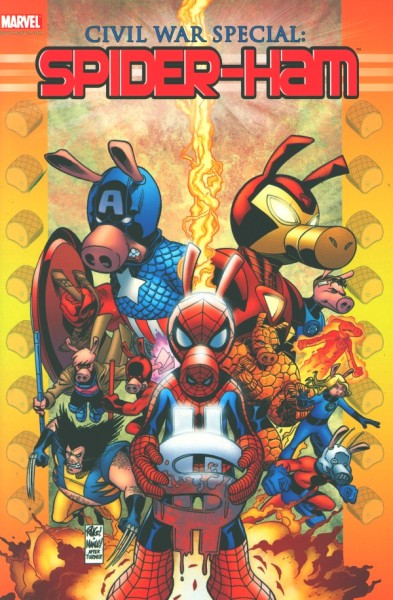 Civil War Special: Spider-Ham (Panini, Gb.) Comic Salon Erlangen 2008