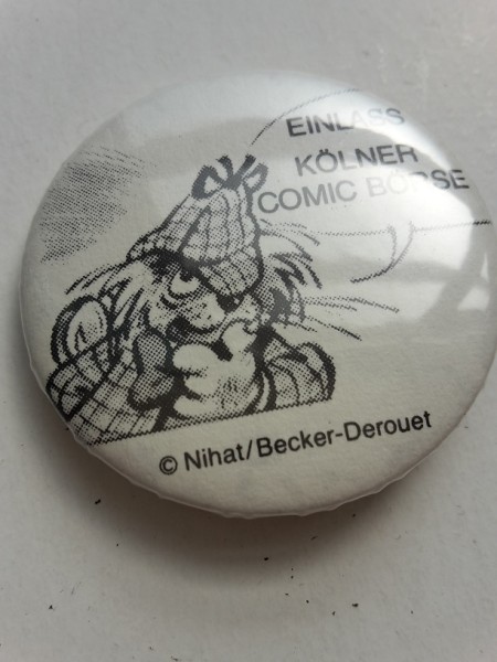 Köln Comic Börse Kommissar Kralle Anstecknadel