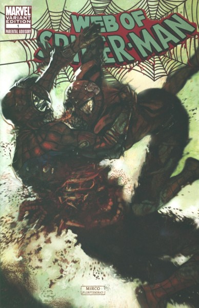 Web of Spider-Man (2009) 1:10 Variant Cover 1