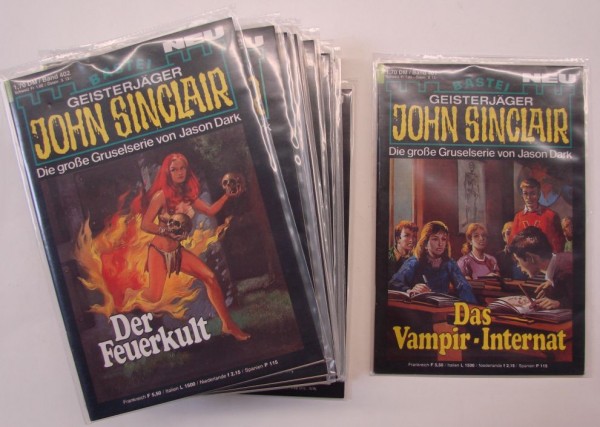 John Sinclair in 100er Paketen (Bastei) 1. Auflage Nr. 401-500 zus. (Z0-1)