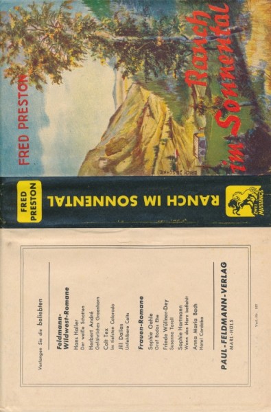 Preston, Fred Leihbuch SU Ranch im Sonnental (Feldmann) nur Schutzumschlag