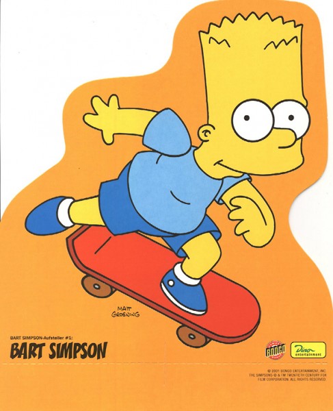 Bart Simpson-Aufsteller (Dino) 1 Bart Simpson
