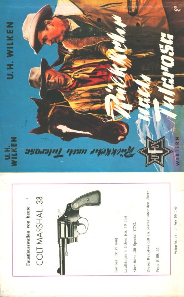 Wilken, U.H. Leihbuch SU Rückkehr nach Tularosa (Feldmann) nur Schutzumschlag