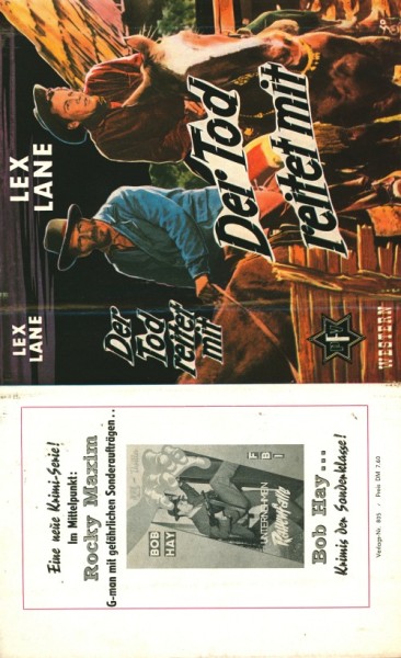 Lane, Lex Leihbuch SU Tod reitet mit (Feldmann) nur Schutzumschlag