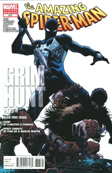 Amazing Spider-Man (2003) 2nd Printing Variant Cover 637