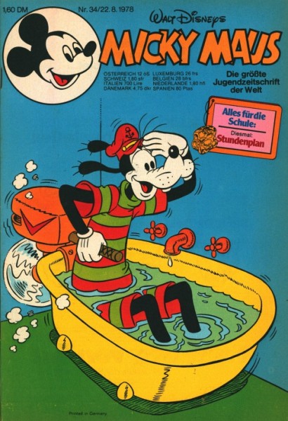 Micky Maus (Ehapa, Gb.) Jahrgang 1978 Nr. 1-52