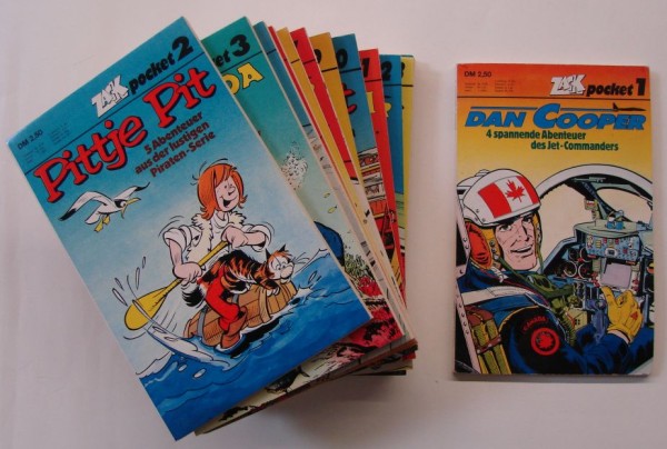 Zack Pocket (Koralle, Tb.) Nr. 1-14 kpl. (Z1)