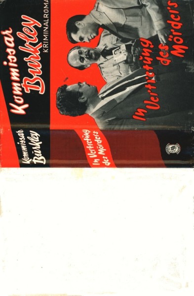 Kommissar Burkley Leihbuch SU In Vertretung des Mörders (Liebel) nur Schutzumschlag