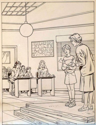 Originalzeichnung (1093) Sally 10 Seiten zus.