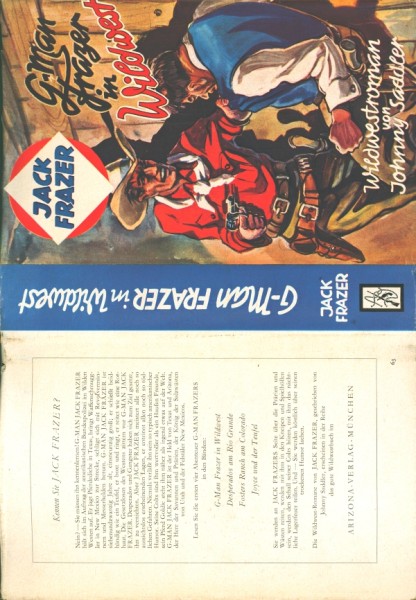 Jack Frazer Leihbuch SU G-Man Frazer in Wildwest (Arizona) nur Schutzumschlag