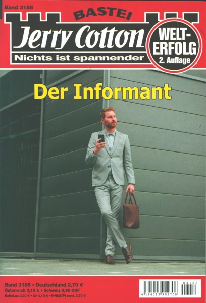 Jerry Cotton 2. Auflage 3188