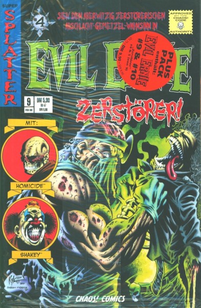 Evil Ernie: farbig (Chaos!, Gb.) Variant Nr. 9/10 Plus Pack