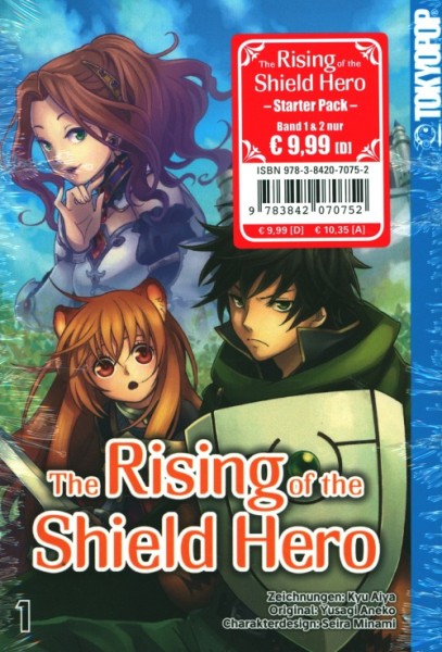 Rising of the Shield Hero (Tokyopop, Tb.) Starterpack Band 1&2