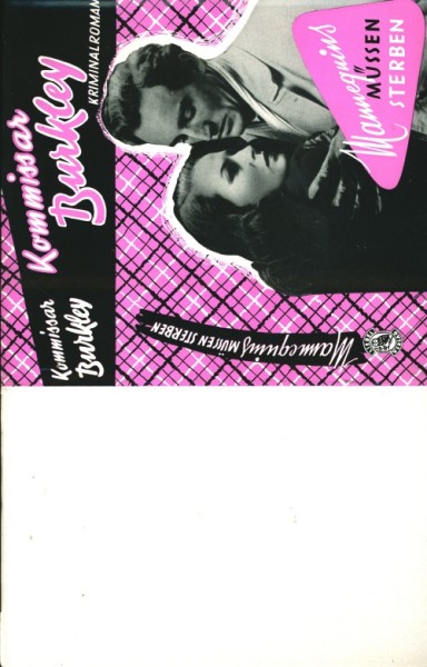 Kommissar Burkley Leihbuch SU Mannequins müssen sterben (Liebel) nur Schutzumschlag