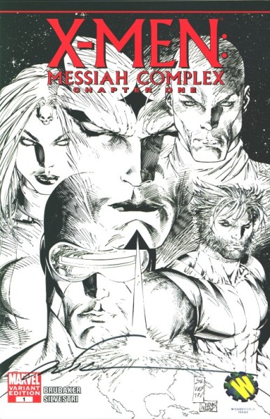 X-Men: Messiah Complex (2007) Wizard World Variant Cover signed by Marc Silvestri 1