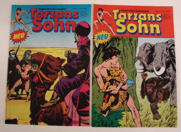 Tarzans Sohn (Ehapa, Gb.) Jhrg. 1980 Nr. 3-13 kpl. (Z2)