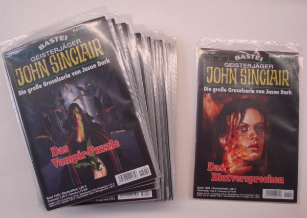 John Sinclair in 100er Paketen (Bastei) 1. Auflage Nr. 1401-1500 zus. (Z0-2)