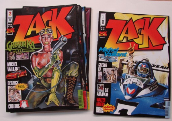 Zack Magazin (Mosaik, Zeitschrift, GbÜ.) Nr. 1-152 zus. (Z1) in Schubern